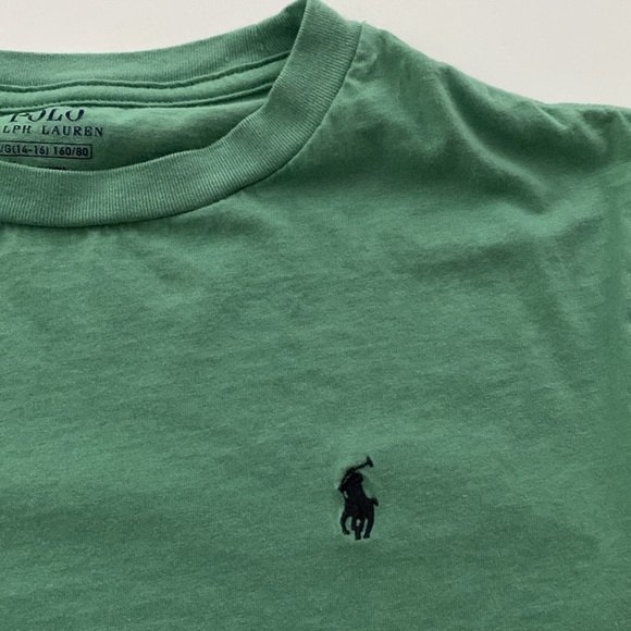 Polo Ralph Lauren Long Sleeve Shirt Green Cotton size L - Picture 8 of 8